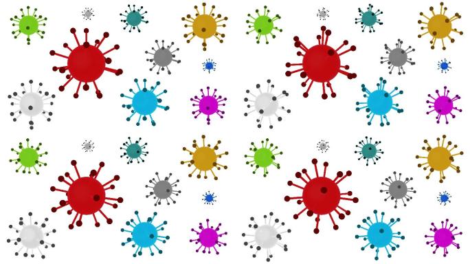 新型冠状病毒2019冠状病毒疾病、SARS、MARS、H1N1、COVID-19 NCOV传播显微镜