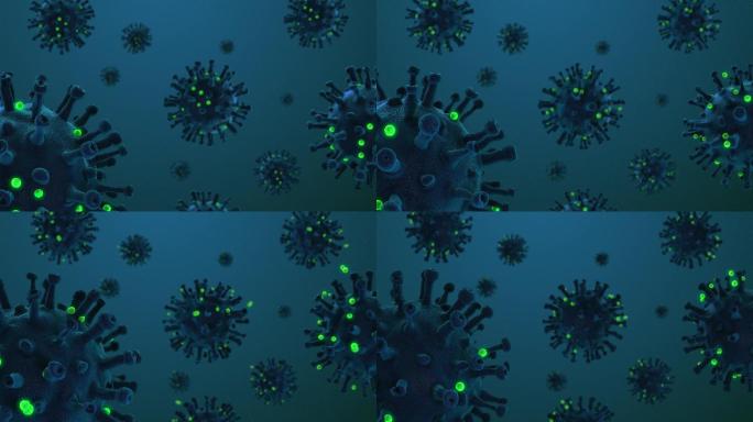 新型冠状病毒2019冠状病毒疾病、流感病毒、梅毒、甲型肝炎病毒、COVID-19型NCOV传播显微镜