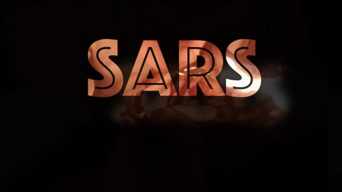 SARS严重急性呼吸综合征计算机图形