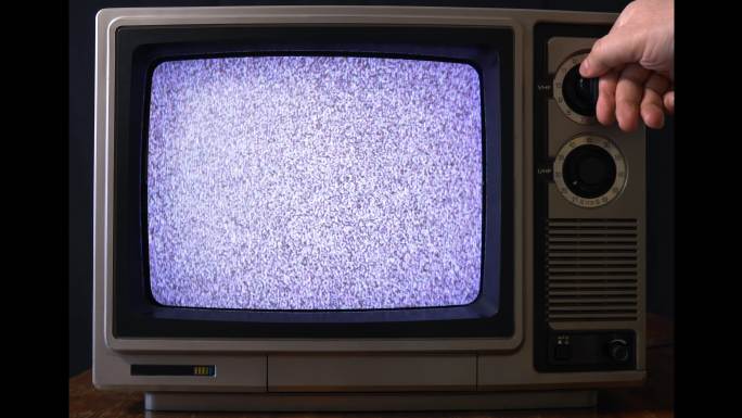 旧电视机黑白电视机老电视机器