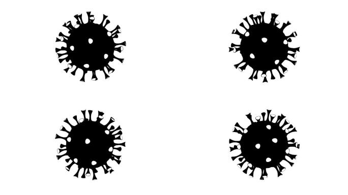 冠状病毒概念（循环4K）