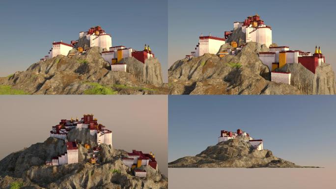 藏族建筑三维模型