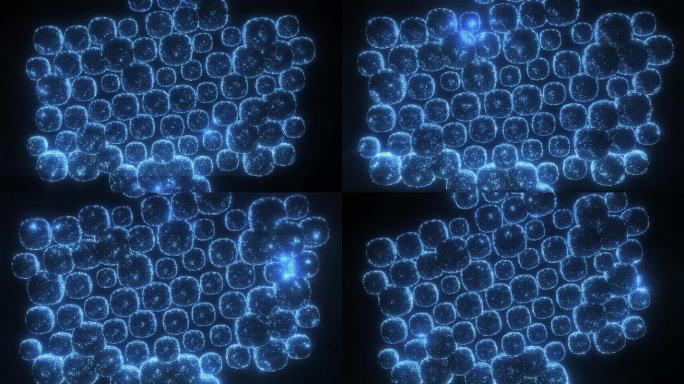 抽象科学纳米技术全息图