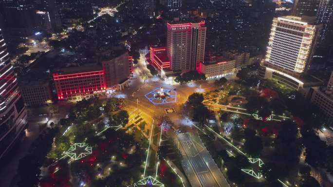 海珠广场C4K夜景航拍