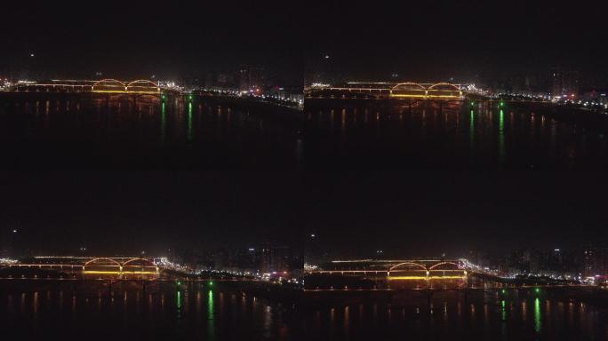 4K-log-航拍南充下中坝嘉陵江大桥