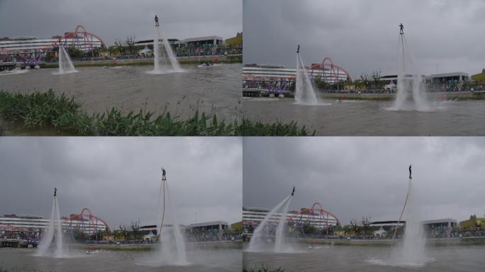 上海海昌海洋公园水上飞人表演
