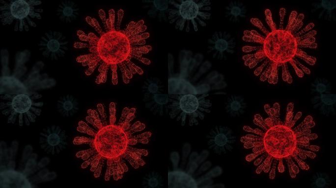 流感流行与新型冠状病毒NCOV数字显微观察、计算机分析、全球致命病毒感染、科罗娜啤酒大流行危机的临近