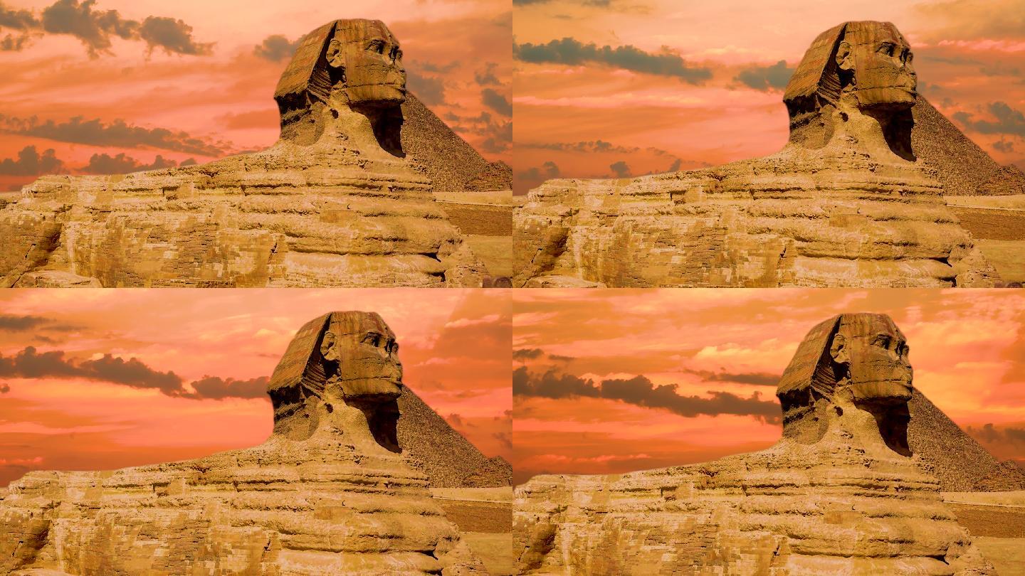 狮身人面像，金字塔，埃及