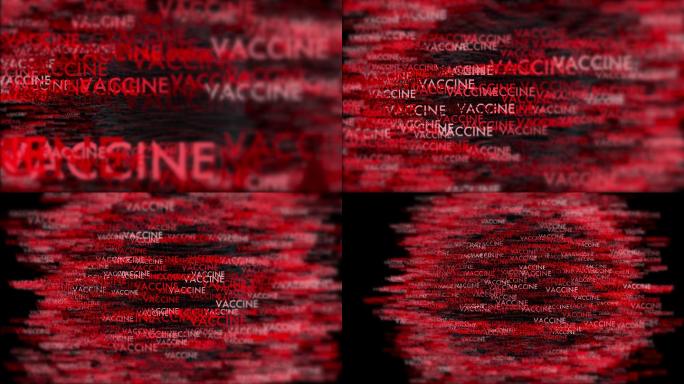 疫苗，COVID-19概念背景动画