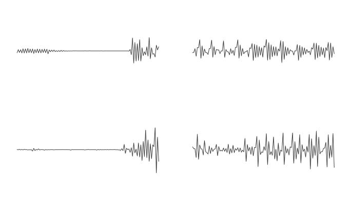 音频波形图。声谱，数字取证。抽象音乐的波动。未来的声波可视化。合成音乐技术样本。调音打印。失真的频率
