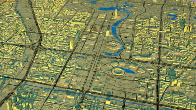北京城市地形三维模型 带贴图和通用格式