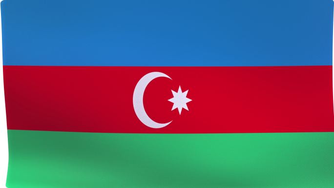 阿塞拜疆国旗简介国旗飘动阿塞拜疆国旗