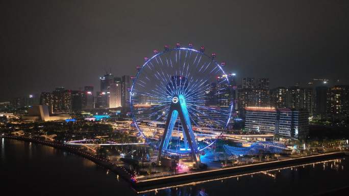 摩天轮夜景