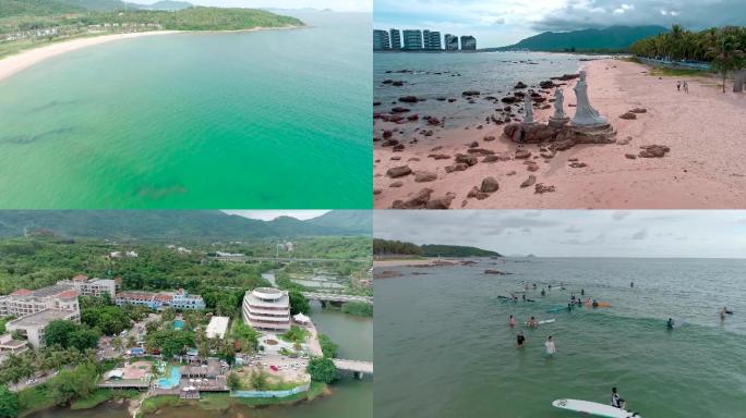 海南万宁日月湾冲浪胜地 田新村