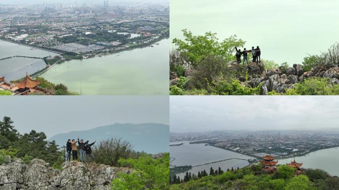 昆明俯瞰航拍人文大景