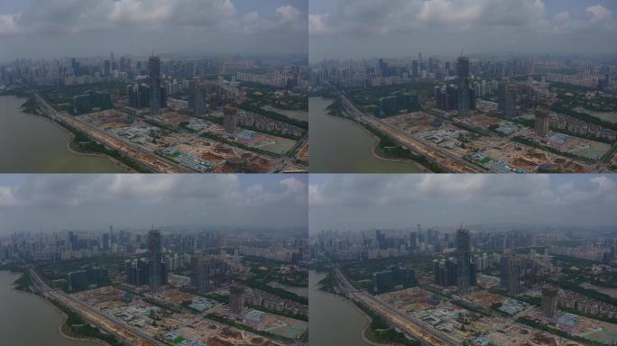 深圳湾超级总部瑧湾汇建设中4K航拍