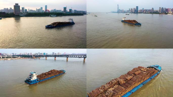 武汉长江大桥木材航运