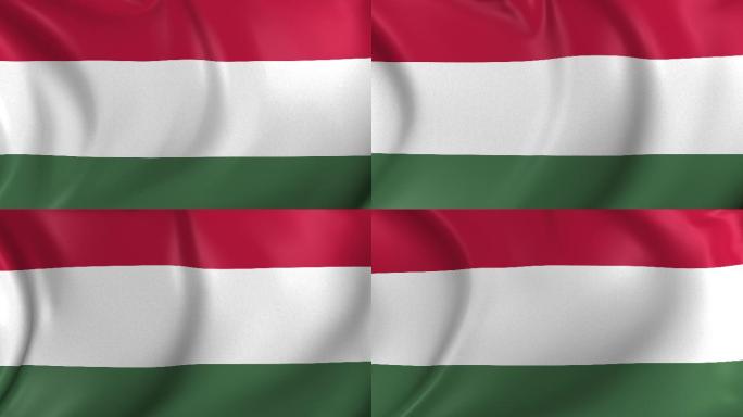 匈牙利国旗的视频动画