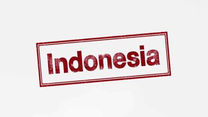 印度尼西亚盖章