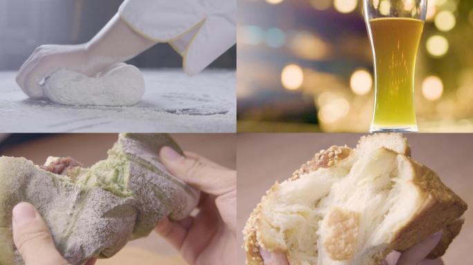 制作面包甜品展示4k视频素材