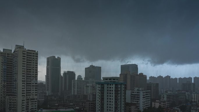城市雨景-延时