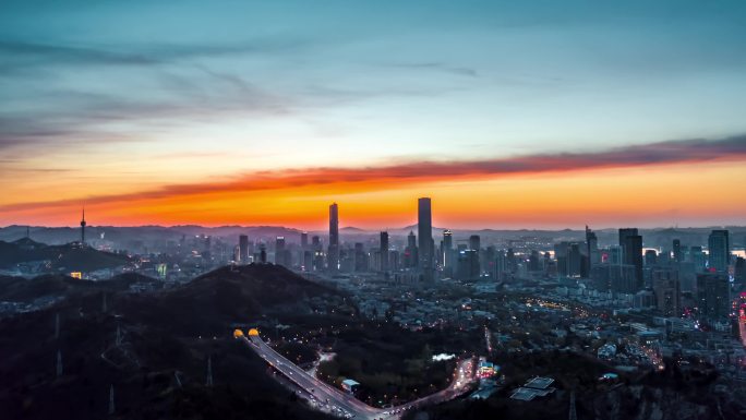 大连城市开篇 大连城市大景一组