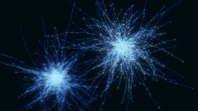 神经元系统全息图特效动画vj合成元素光效