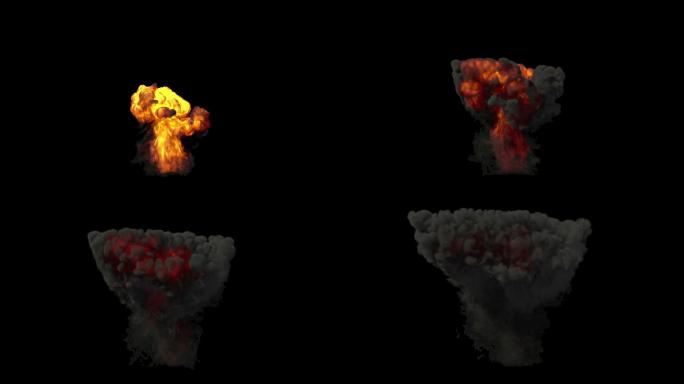 爆炸透明背景原子弹爆炸氢弹爆炸炸弹