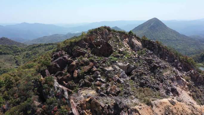 福建寿山石矿山航拍