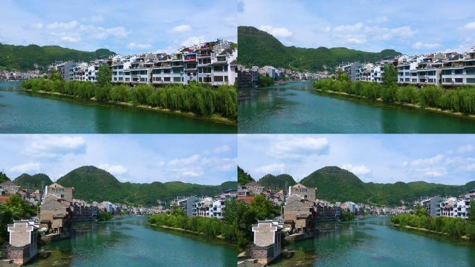 小镇生活 绿水青山 大好河山 蓝天白云