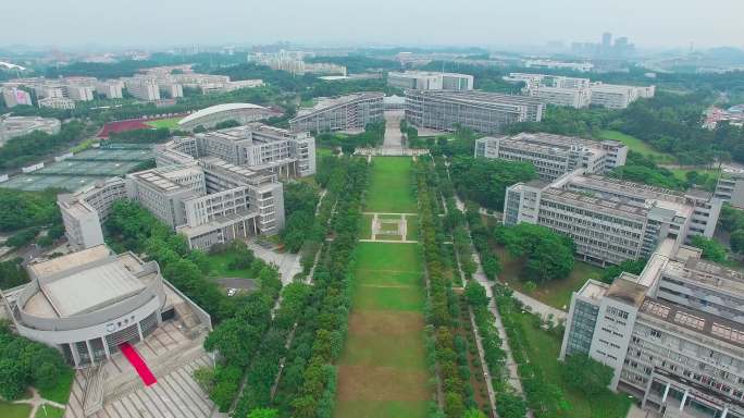 广州大学城 航拍 广州 大学城