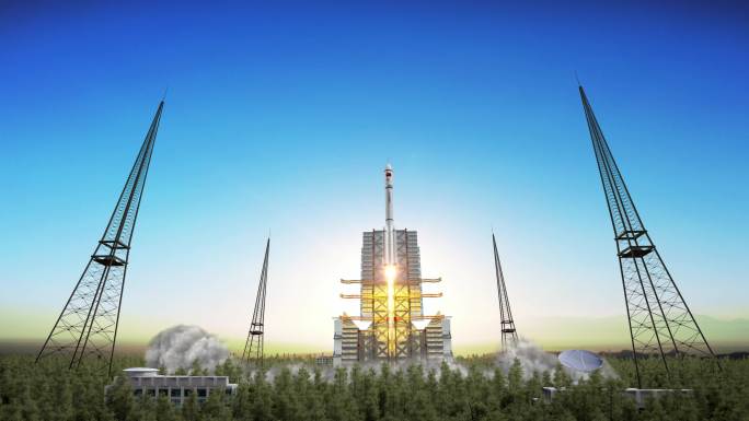 【4K】中国航天发射对接组建