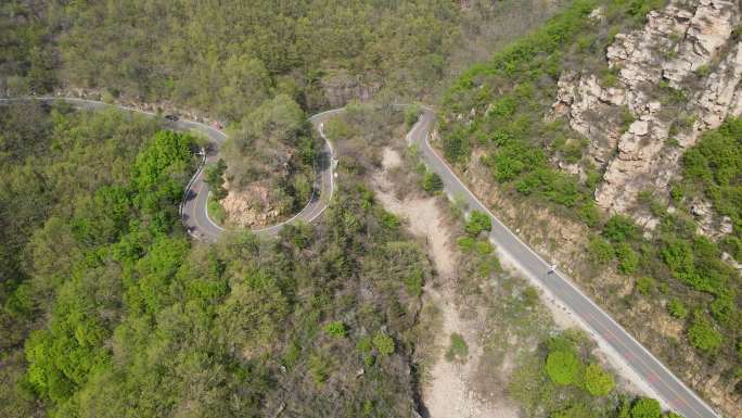 航拍北京平谷熊南路