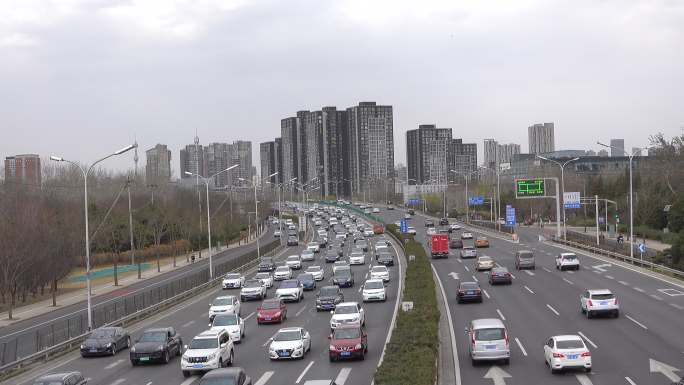 北京四环路交路堵塞