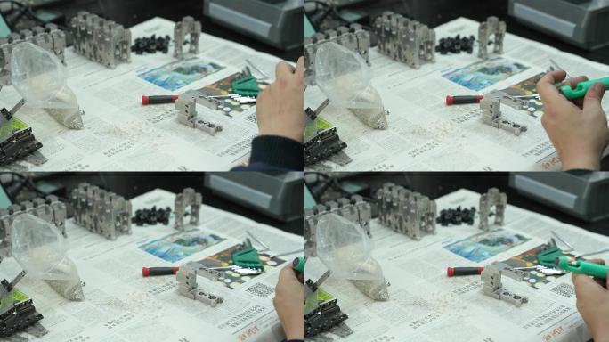 【4K】实拍工业园区工人工作B