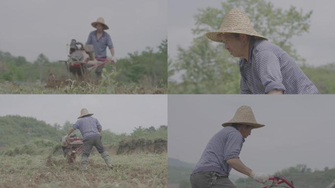 半机械化犁地农民伯伯+未调色