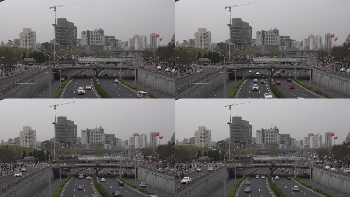 北京北展桥车流