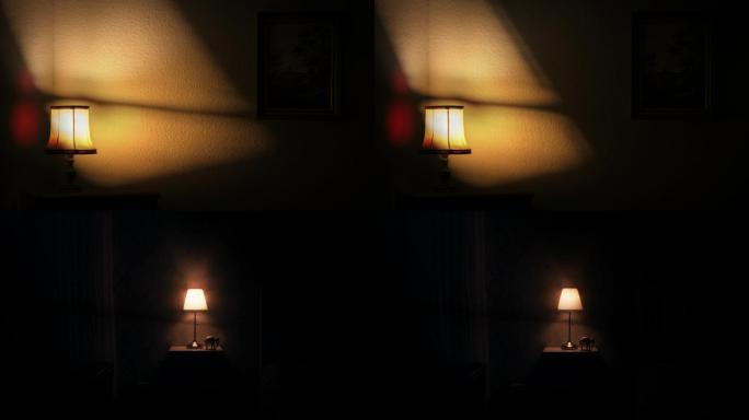 昏暗的室内-室内光影 4k
