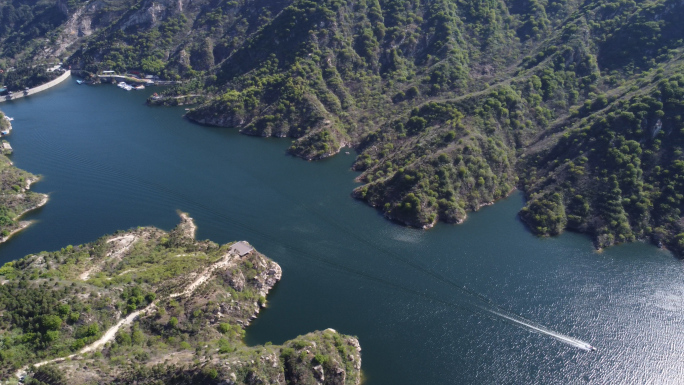 北京怀柔青龙峡景区美景航拍