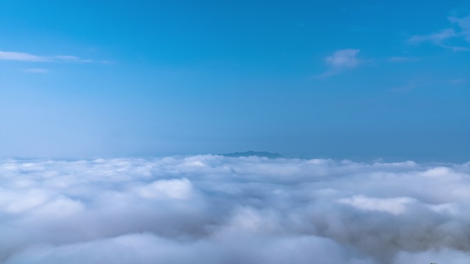 4k云海蓝色天空延时视频