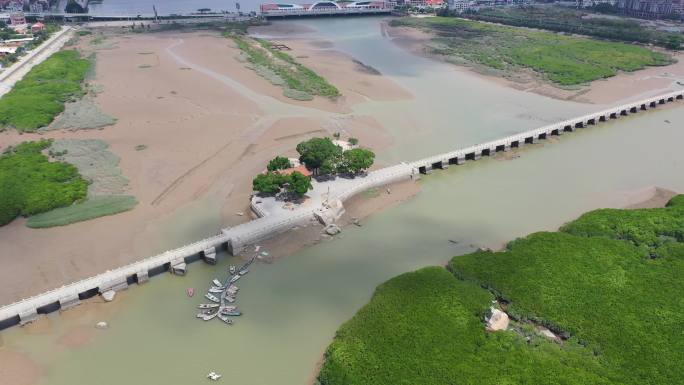 福建洛阳桥石桥泉州文化古迹万安桥四大名桥