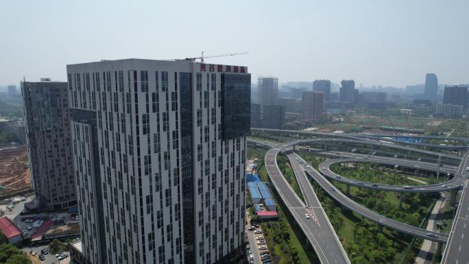 光谷鼎创国际大楼4k航拍视频素材