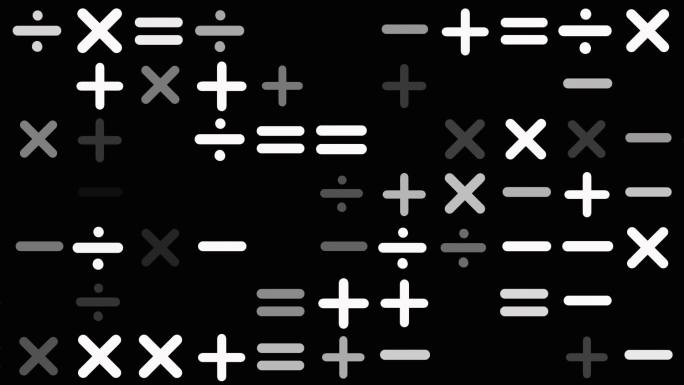 数学符号特效视频背景