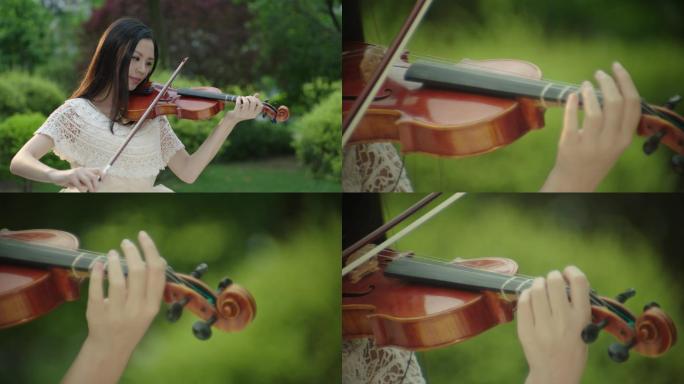 美女演奏小提琴 - 4K