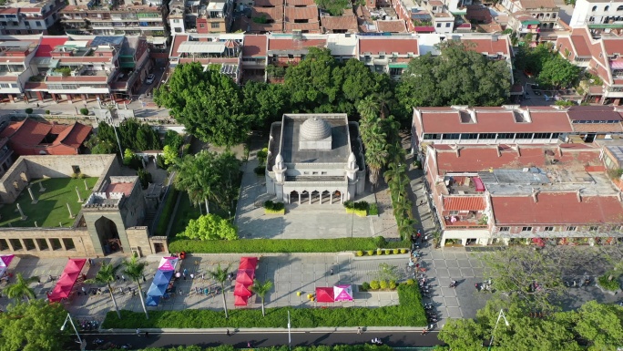 泉州关帝庙寺庙寺庙闽南建筑红砖瓦房