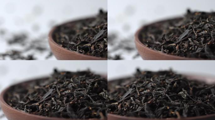 升格拍摄撒落生态有机安徽祁门红茶泡茶视频