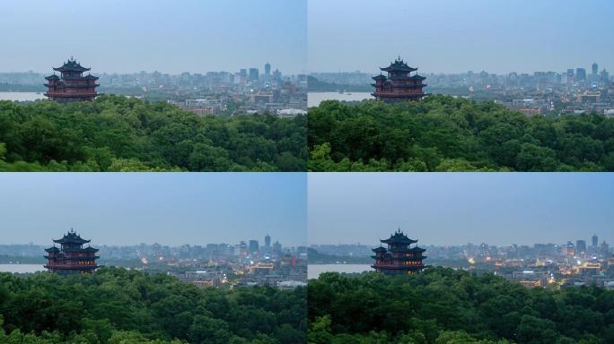 杭州城隍阁夜景