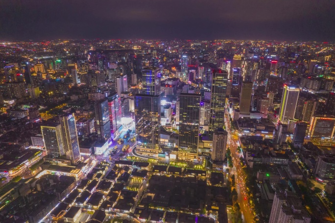 成都太古里夜间延时