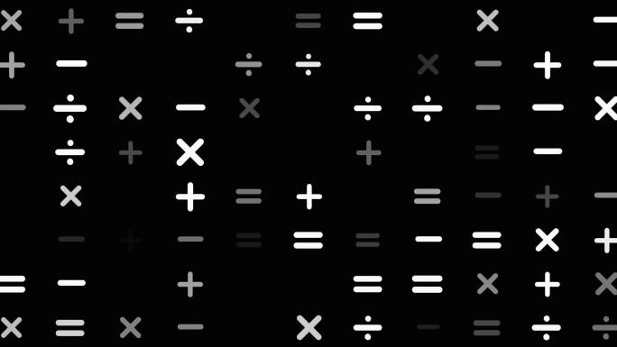 数学符号动画背景