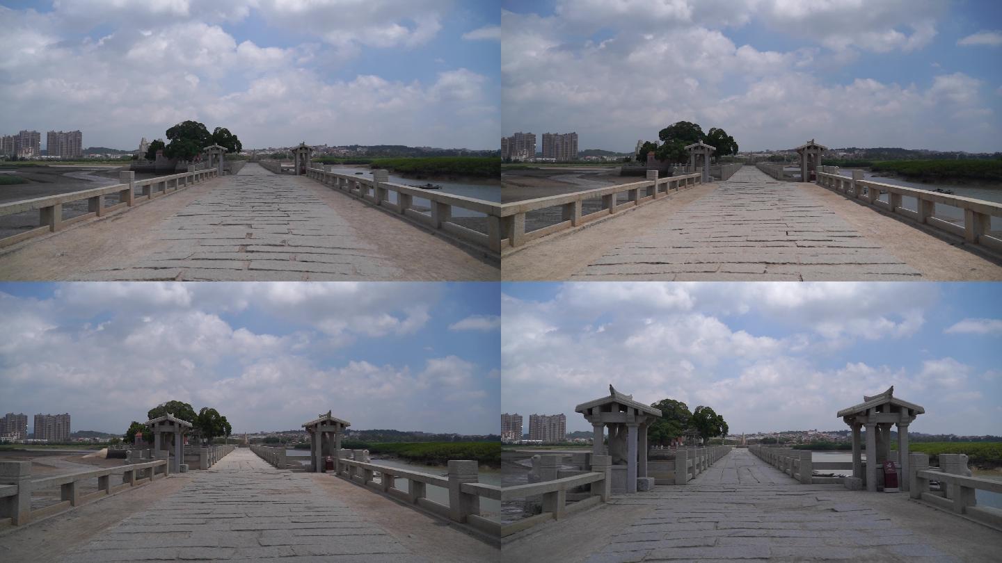 福建洛阳桥石桥泉州文化古迹万安桥四大名桥